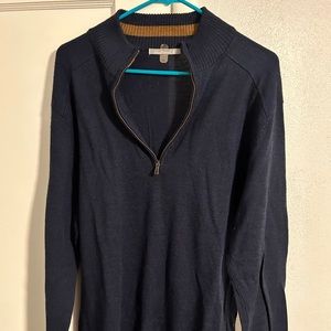 Smartwool dark blue men’s quarter zip sweater XL